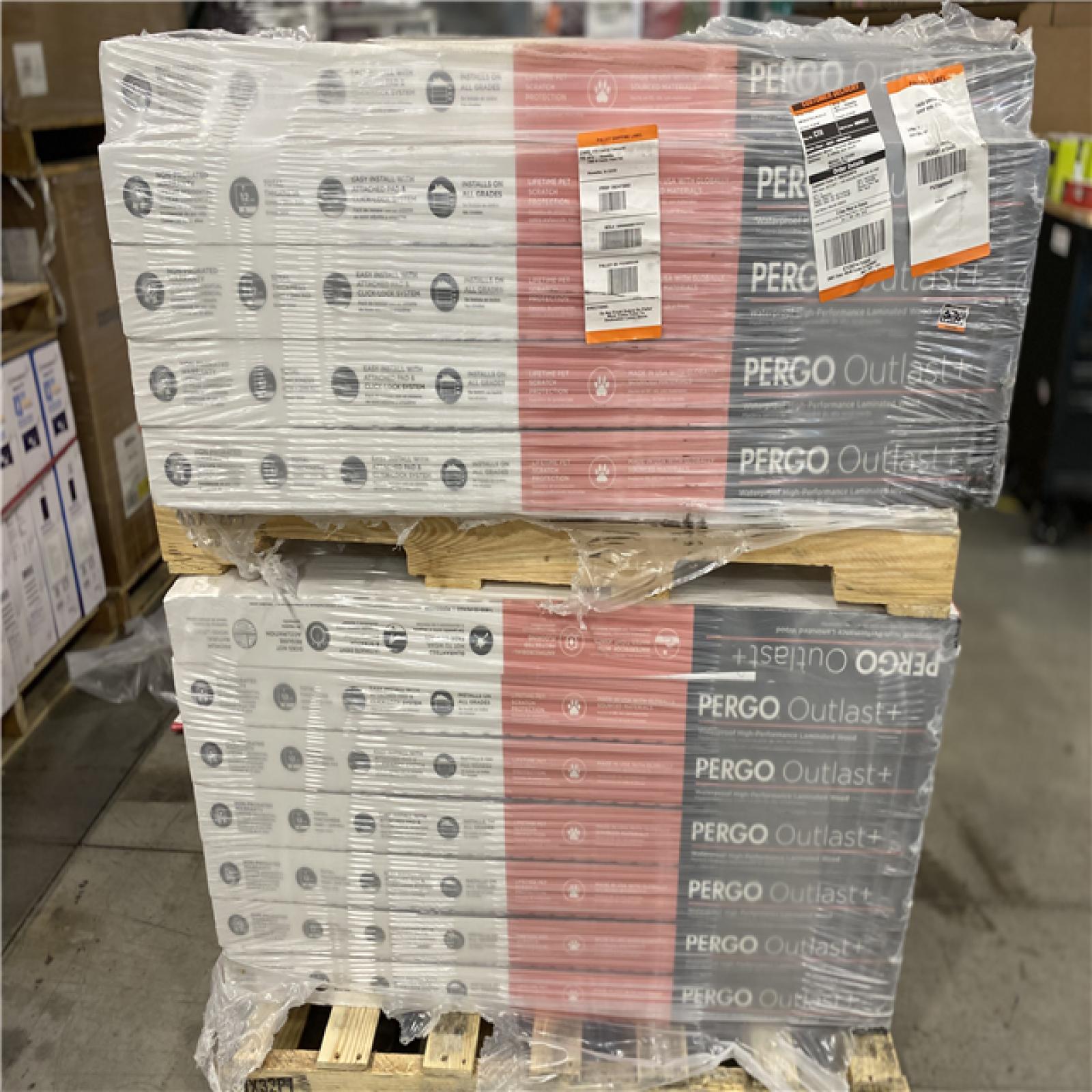 DALLAS LOCATION- Pergo Outlast+ Auburn Scraped Oak 12 mm T x 6.1 in. W Waterproof Laminate Wood Flooring PALLET (47 CASES)