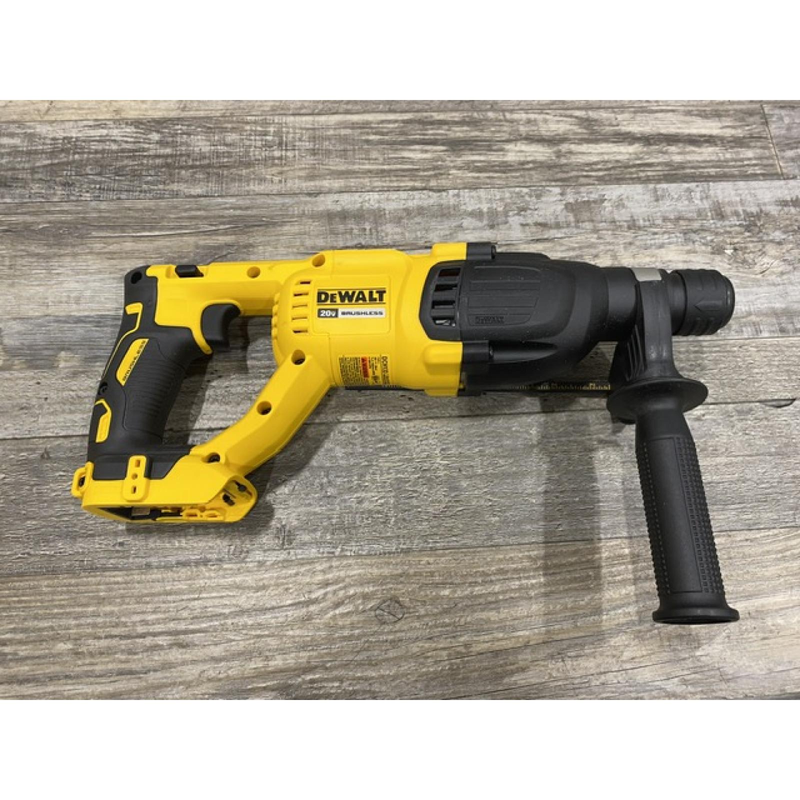 AS-IS DEWALT 20V MAX Cordless Brushless 1 in. SDS Plus D-Handle Concrete and Masonry Rotary Hammer (Tool Only)