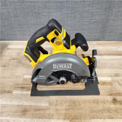 HOUSTON LOCATION - AS-IS (APPEARS LIKE NEW) DEWALT FLEXVOLT 60V MAX Cordless Brushless 7-1/4 in. Circular Saw with Brake (Tool Only)
