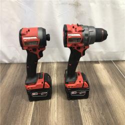 AS-IS Milwaukee FUEL 18V Lithium-Ion Brushless Cordless Hammer Drill and Impact Driver Combo Kit