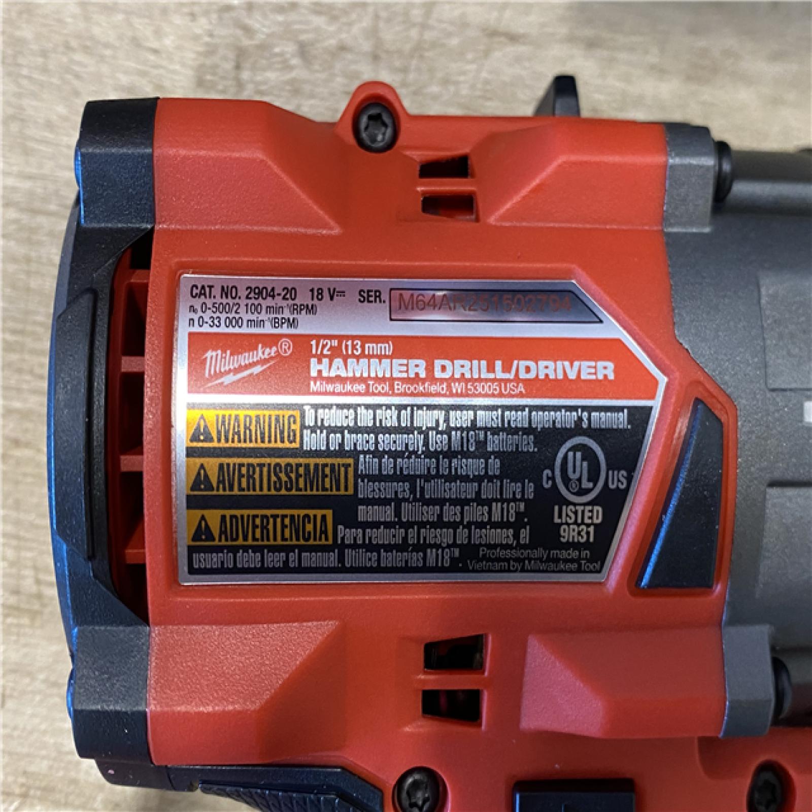 AS-IS Milwaukee FUEL 18V Lithium-Ion Brushless Cordless Hammer Drill and Impact Driver Combo Kit