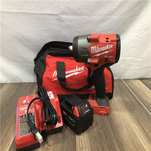 AS-IS Milwaukee FUEL 18V Lithium-Ion Brushless Cordless 1/2 in. Impact Wrench w/Friction Ring Kit
