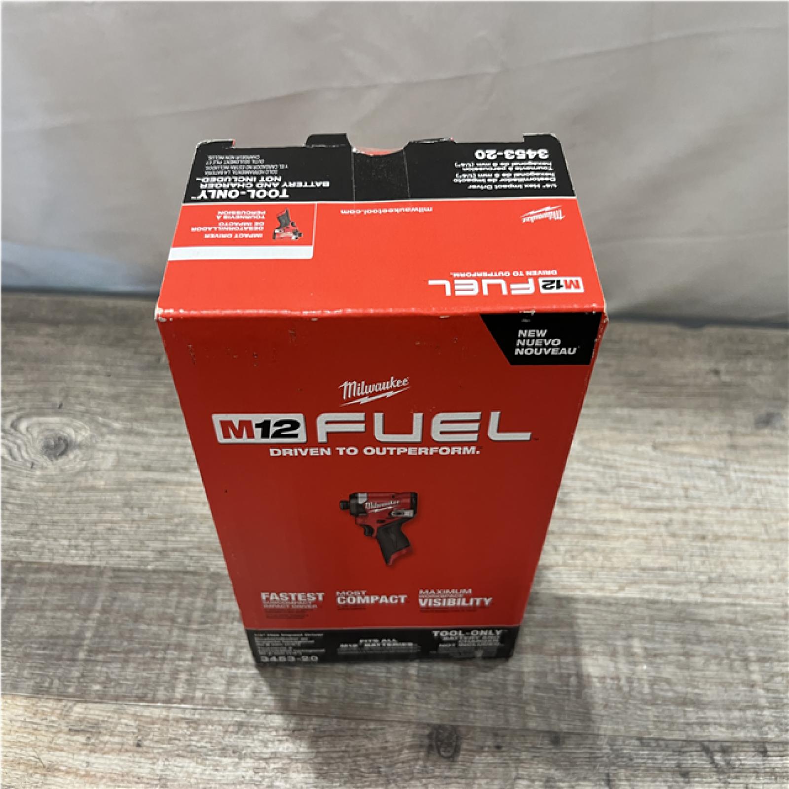 NEW - Milwaukee FUEL 12V Lithium-Ion Brushless Cordless 1/4 in. Hex Impact Driver (Tool-Only)