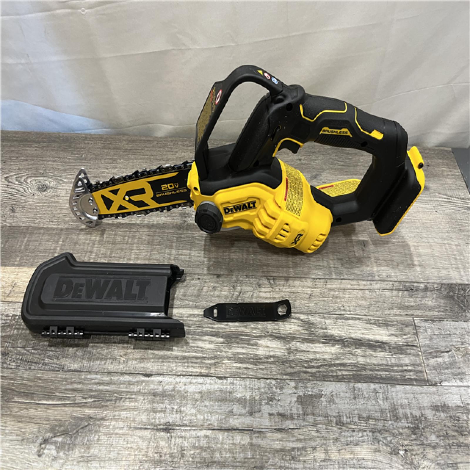 AS-IS DEWALT 20V MAX 8 in. Brushless Cordless Battery Powered Pruning Chainsaw (Tool Only)
