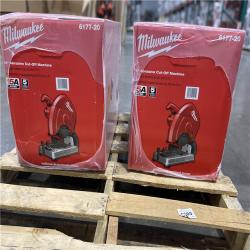Dallas Location - NEW- Milwaukee 14 in. 15 Amp Abrasive Cut-Off Machine(Lot Of 2)