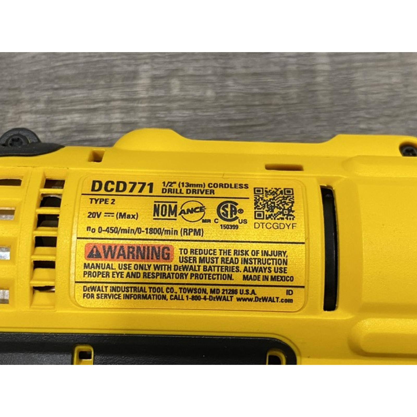 AS-IS DEWALT 20V MAX Cordless Drill/Impact 2 Tool Combo Kit