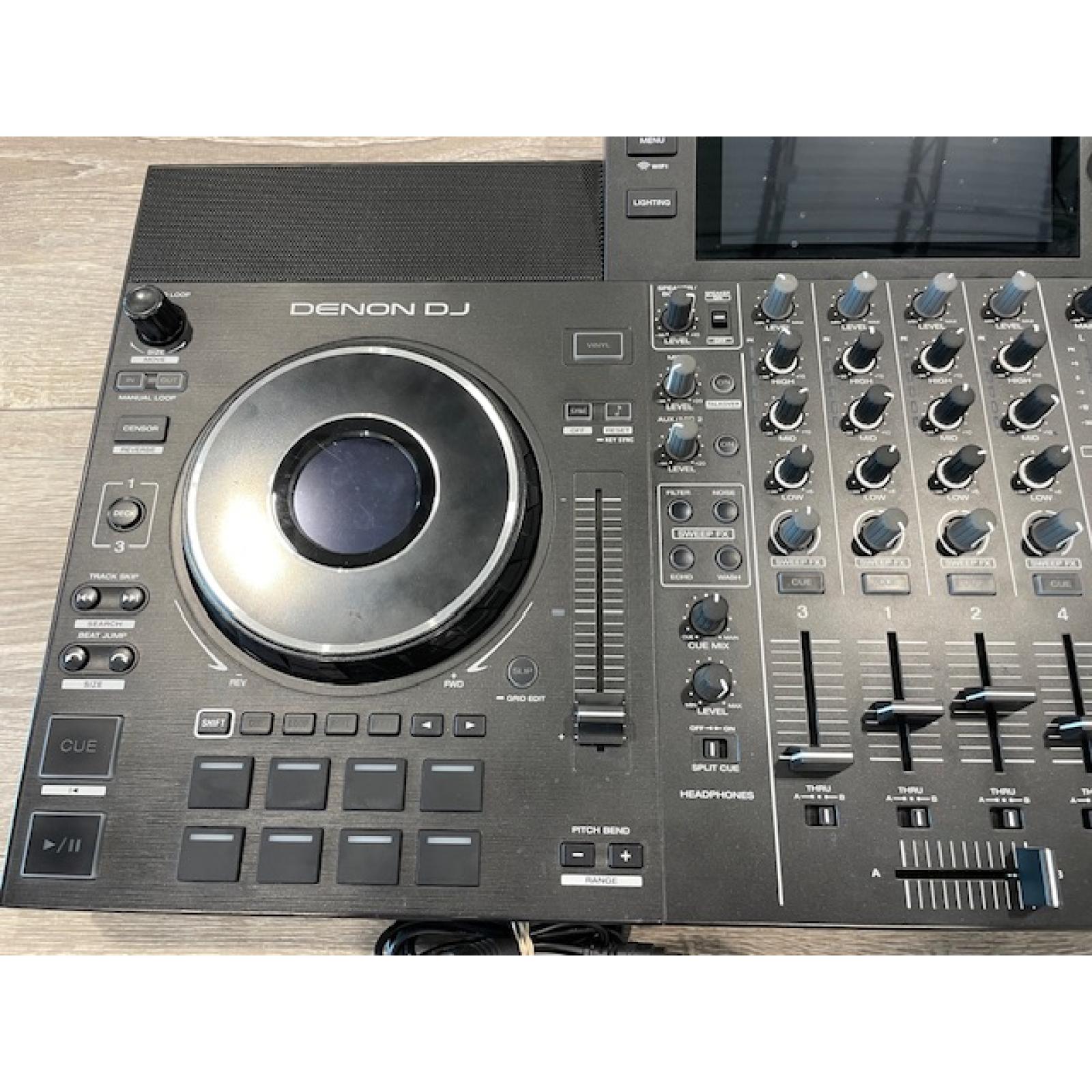 AS-IS Denon DJ SC LIVE 4-4Deck Professional Standalone DJ Controller with Streaming Access