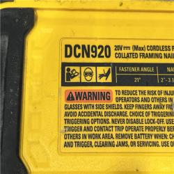 AS-IS DEWALT 20-Volt 21° Cordless Framing Nailer (Tool-Only)