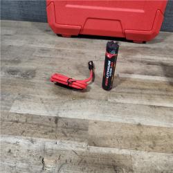 HOUSTON LOCATION - AS-IS Milwaukee 100 ft. REDLITHIUM Lithium-Ion USB Green Rechargeable Cross Line Laser Level with Charger and Alignment Target