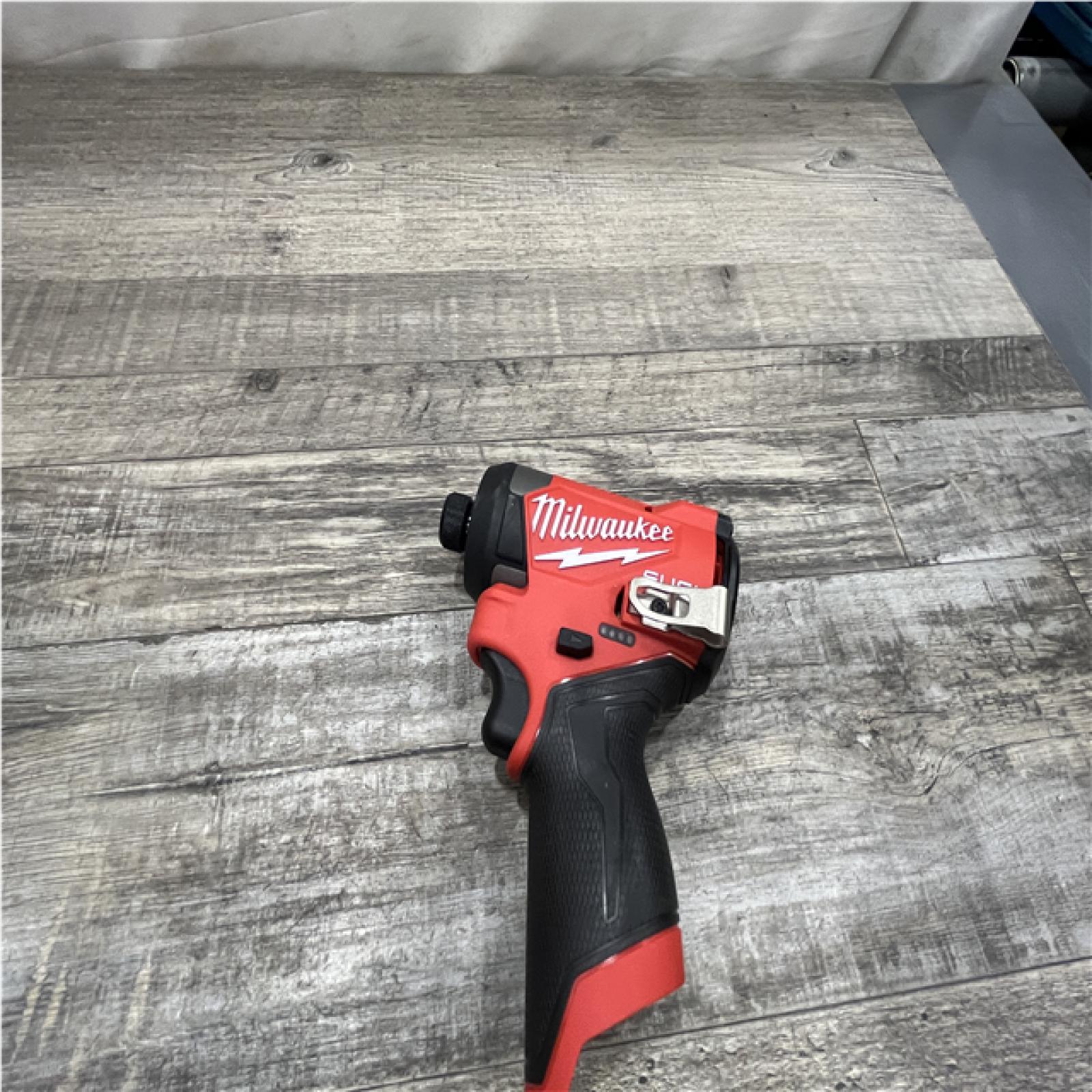 AS-IS Milwaukee FUEL 12-Volt Lithium-Ion Brushless Cordless Hammer Drill and Impact Driver Combo Kit