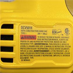 AS-IS DEWALT Bagless 20V MAX Stick Cordless General Dirt Filter Handheld Vacuum (Tool Only)
