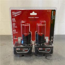 New! - Milwaukee M12 12-Volt Lithium-Ion XC Extended Capacity 3.0Ah Battery Pack (2-Pack)