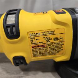 AS-IS DEWALT 60V MAX Cordless 4.5 in. to 6 in. Small Angle Grinder (Tool Only)