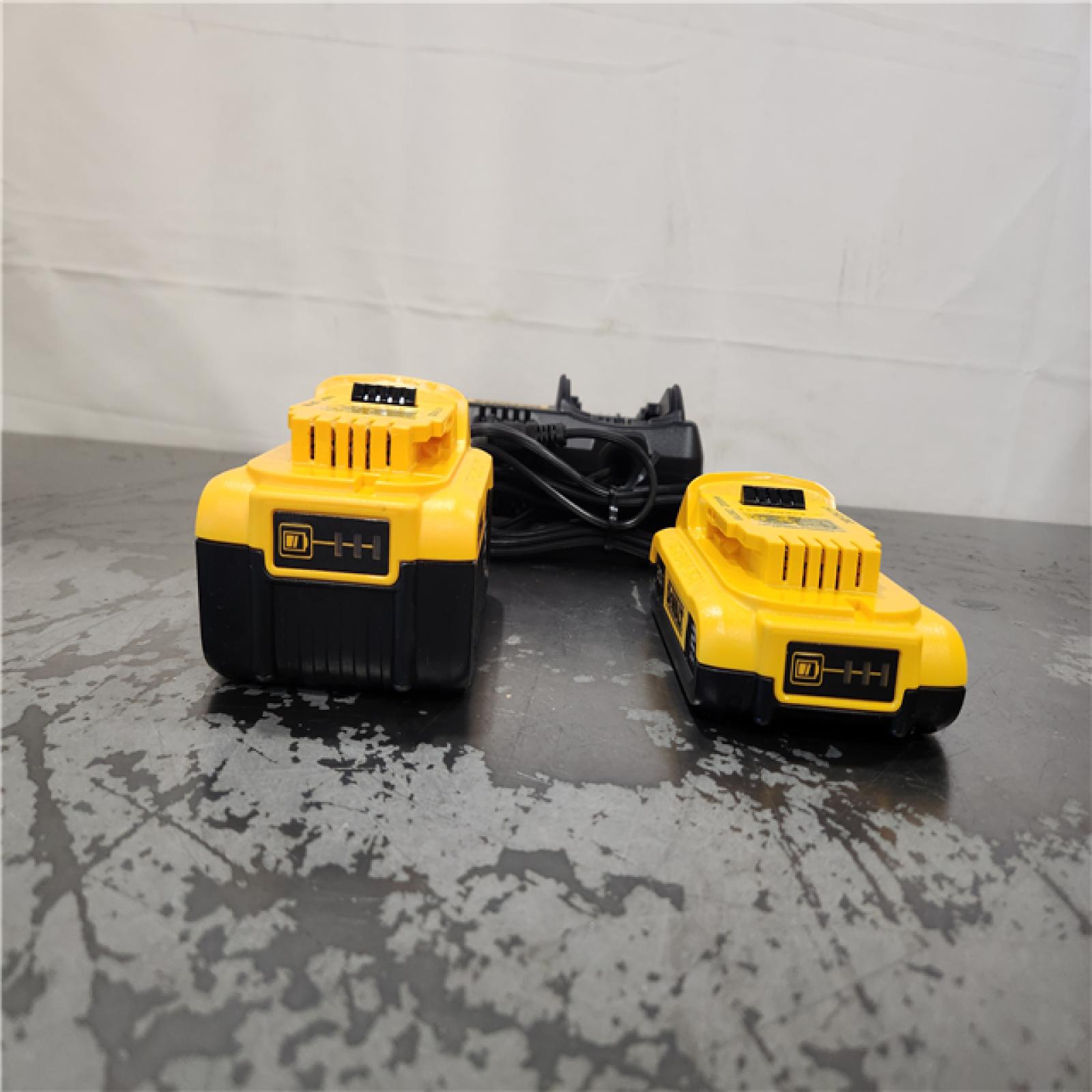 AS-IS- DEWALT 20V MAX Lithium-Ion Battery Kit with 5.0Ah and 2.0Ah Battery and Charger