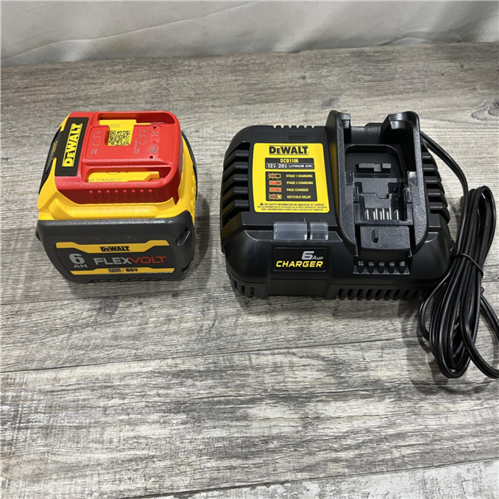 AS-IS DEWALT FLEXVOLT 20V/60V MAX Lithium-Ion 6.0Ah Battery Pack Kit