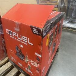 As-Is- Milwaukee FUEL 18V 10 in. Lithium-Ion Brushless Cordless Dual Bevel Sliding Compound Miter Saw Kit