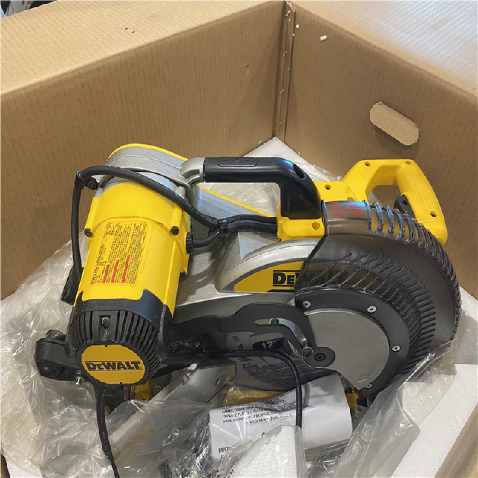 AS-IS DeWalt 15 Amp Corded 12 in. Compound Double Bevel Miter Saw