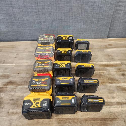 HOUSTON LOCATION - AS-IS DEWALT BATTERY PACK QTY - 15
