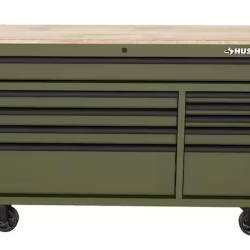 DALLAS LOCATION- AS-IS HUSKY Standard-Duty 52 in. W 10-Drawer Mobile Workbench Cabinet