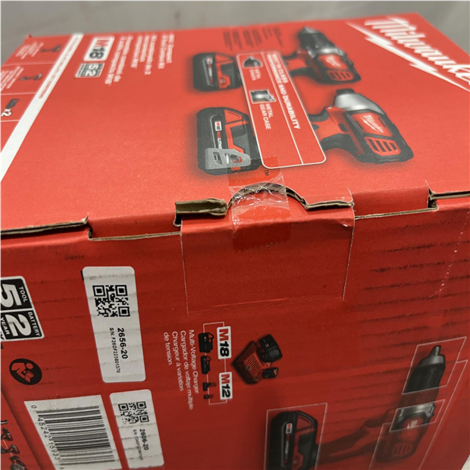 NEW - Milwaukee 18V Lithium-Ion Cordless Drill Driver/Impact Driver Combo Kit