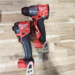 HOUSTON LOCATION - AS-IS (APPEARS LIKE NEW) Milwaukee  FUEL 18V Lithium-Ion Brushless Cordless Hammer Drill and Impact Driver Combo Kit