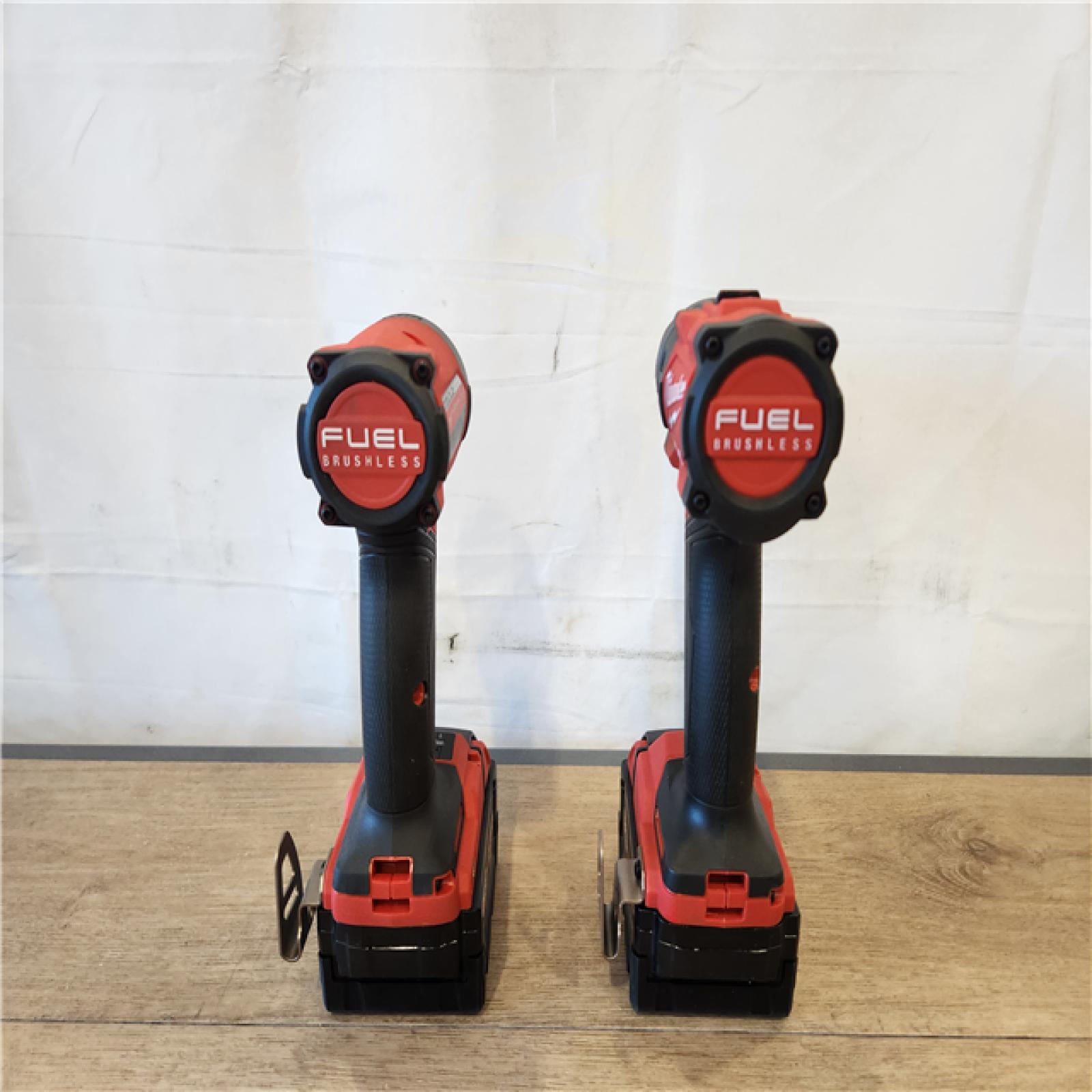 AS-IS- Milwaukee FUEL 18V Lithium-Ion Brushless Cordless Hammer Drill and Impact Driver Combo Kit