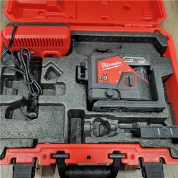 AS-IS Milwaukee-3632-21 M12 Green Beam Laser 360Â° 3-Plane Kit