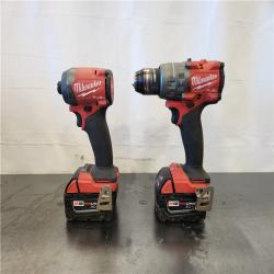 AS-IS- Milwaukee FUEL 18V Lithium-Ion Brushless Cordless Hammer Drill and Impact Driver Combo Kit