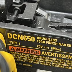 AS-IS DEWALT Cordless 20V MAX XR Angled Finish Nailer (Tool Only)