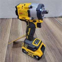 LIKE NEW! DEWALT ATOMIC 20V MAX Lithium-Ion Brushless Cordless 1/2 in. Variable Speed Impact Wrench Kit with 5 Ah Battery and Charger