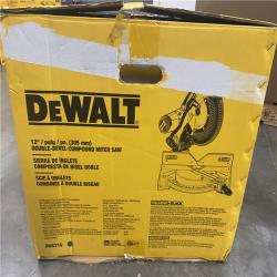 Dallas Location - As-Is 	DeWalt 15 Amp Corded 12 in. Compound Double Bevel Miter Saw