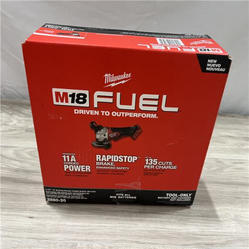 NEW Milwaukee FUEL 18V Lithium-Ion Brushless Cordless 4-1/2 in./5 in. Grinder w/Paddle Switch (Tool-Only)