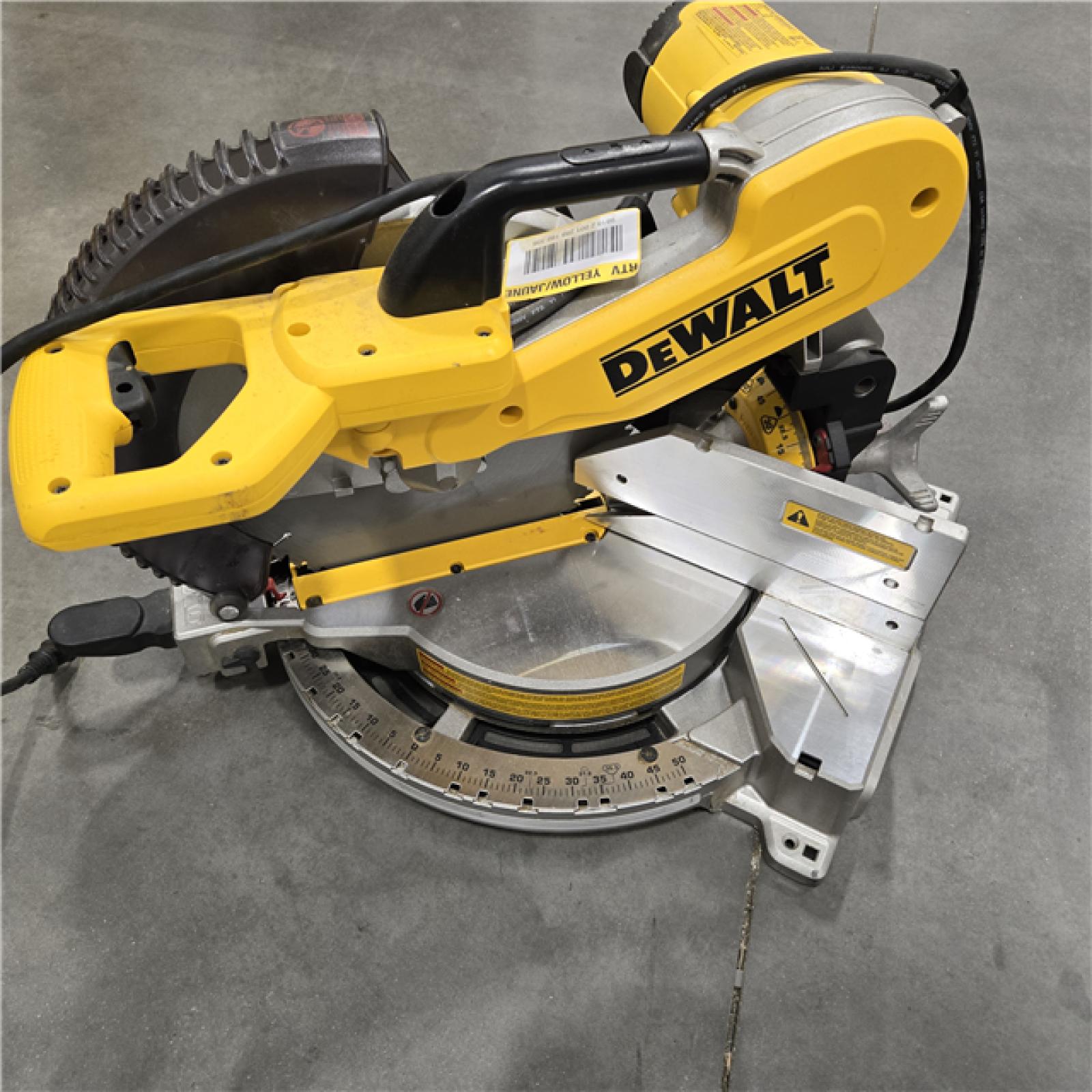 AS-IS DeWalt 15 Amp Corded 12 in. Compound Double Bevel Miter Saw