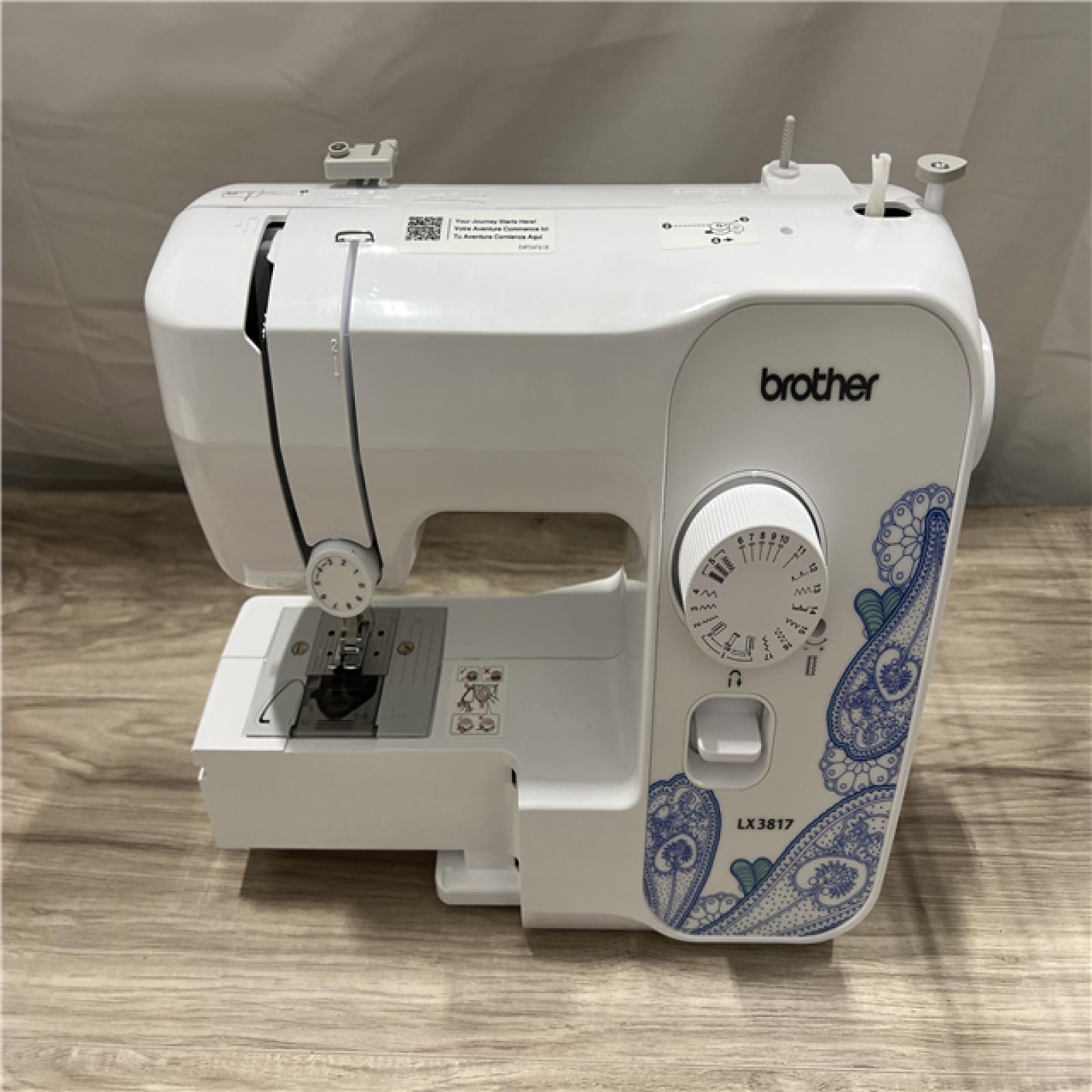 AS-IS Brother RLX3817 17-Stitch Sewing Machine  White