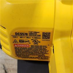 HOUSTON LOCATION - AS-IS DeWALT Flexvolt Max 7-1/4  60V Brushless Circular Saw (Tool Only)