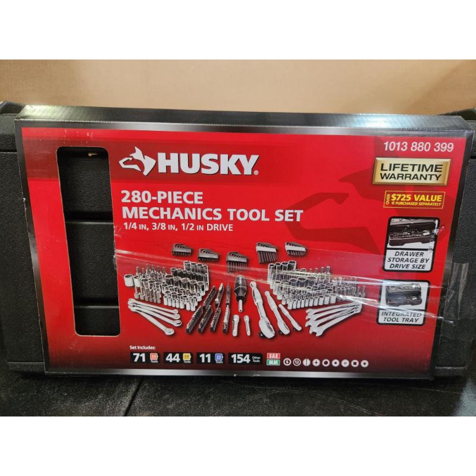 Phoenix NEW Husky 280-Piece SAE/Metric Mechanics Tool Set with Tool Box