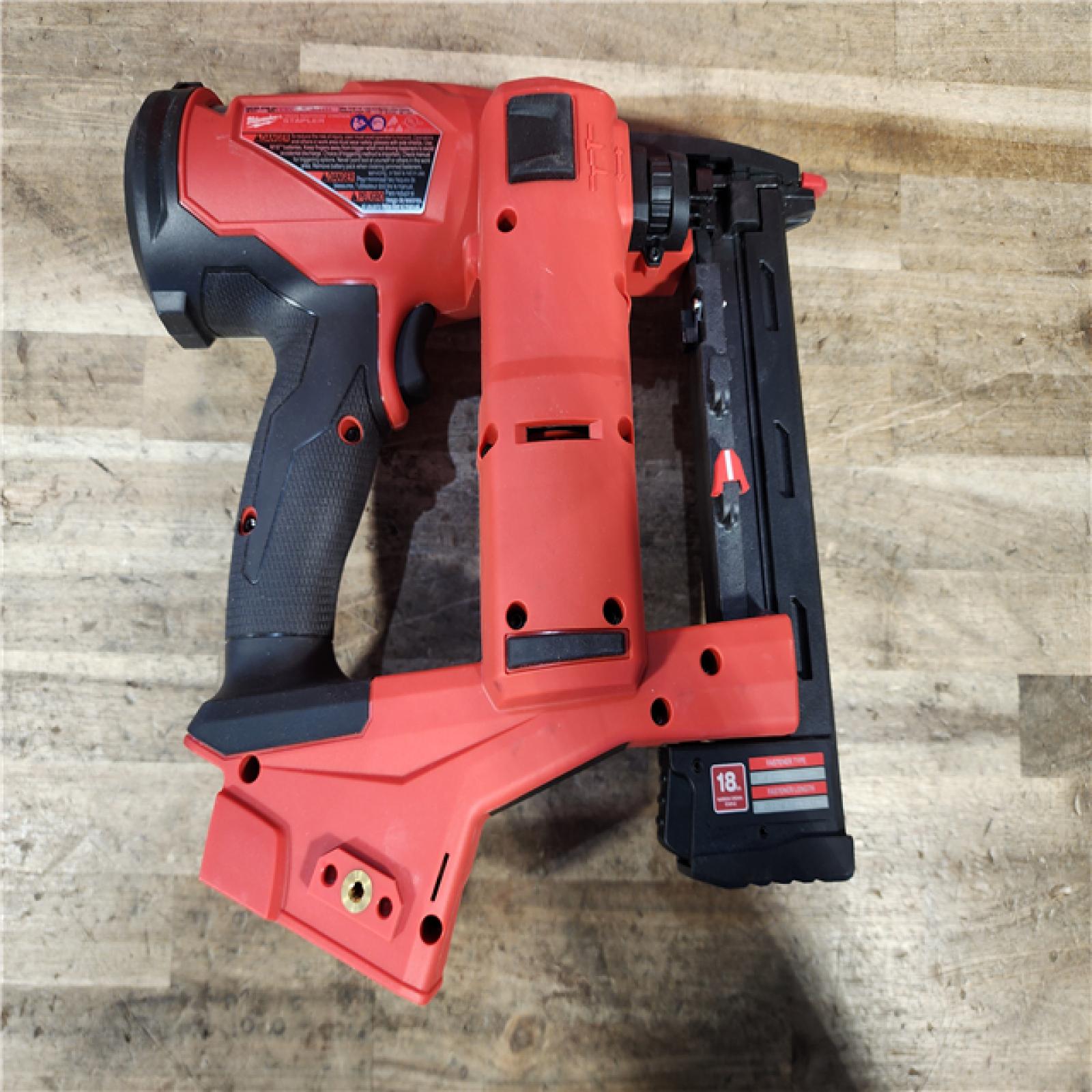HOUSTON LOCATION - AS-IS Milwaukee FUEL 18-Volt Lithium-Ion Brushless Cordless 18-Gauge 1/4 in. Narrow Crown Stapler (Tool-Only)
