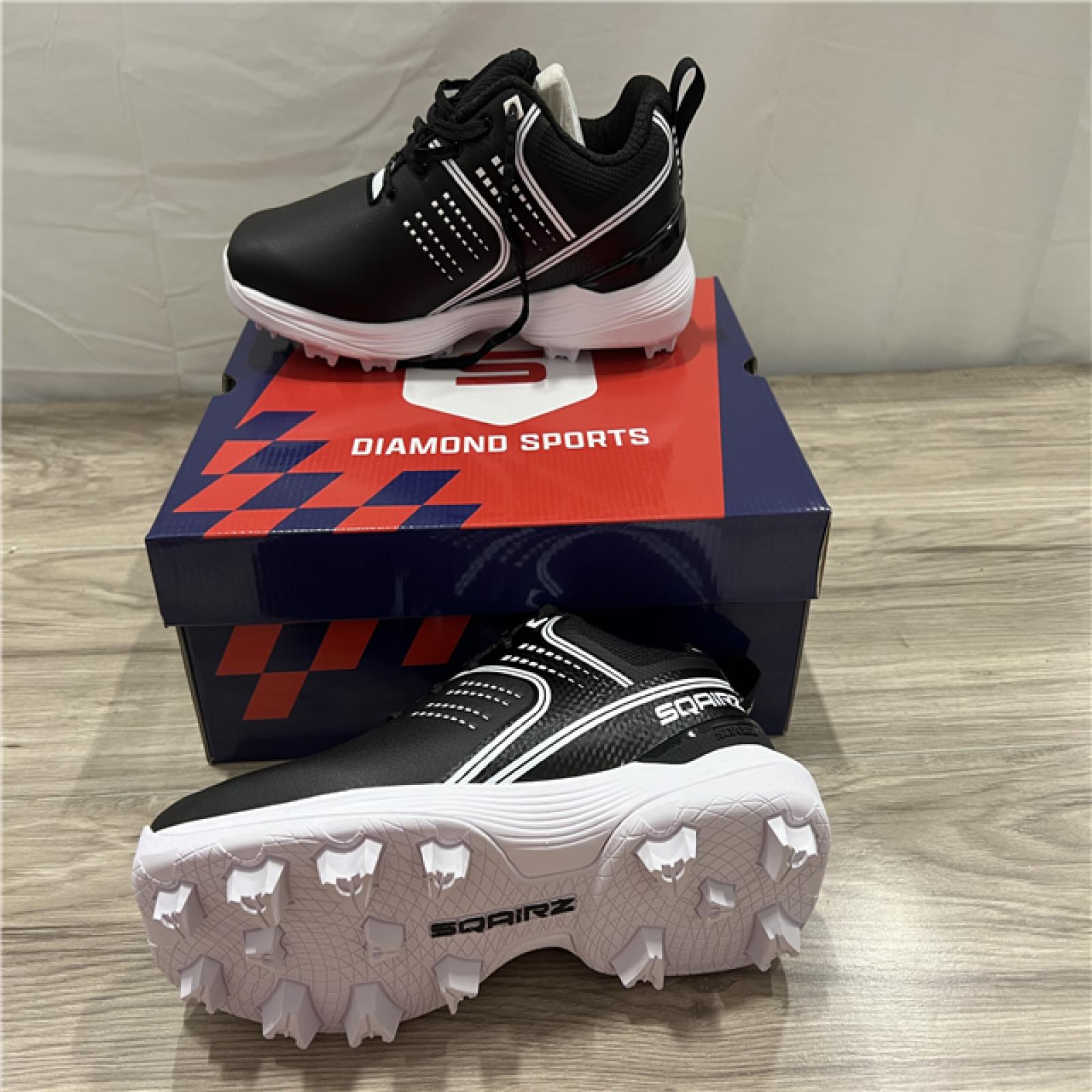 SQAIRZ Baseball Cleats - Black - SZ 9.5