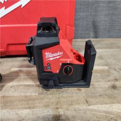 HOUSTON LOCATION - AS-IS (APPEARS LIKE NEW) Milwaukee-3632-21 M12 Green Beam Laser 360° 3-Plane Kit