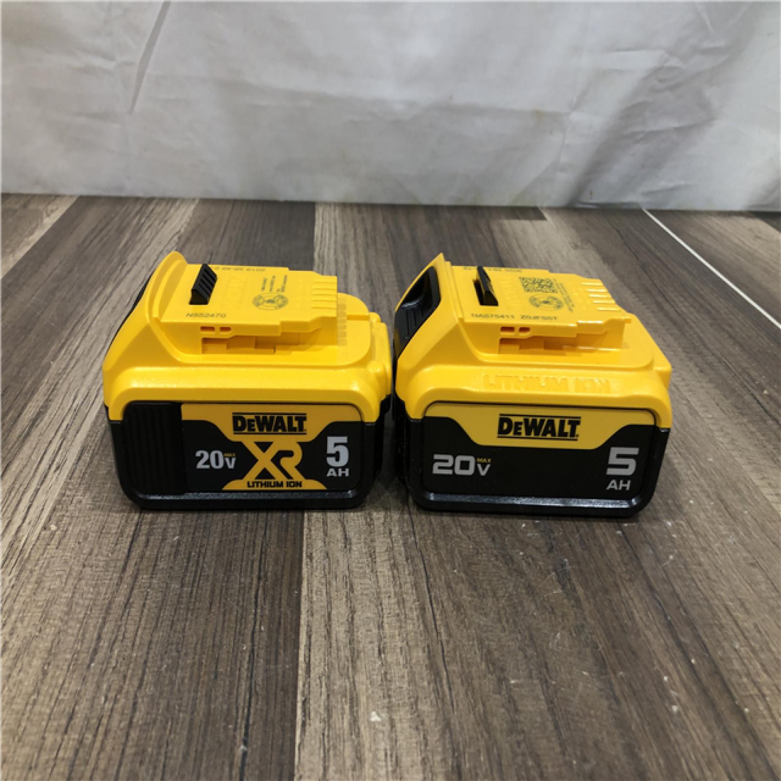 AS-IS DEWALT 20V MAX Lithium-Ion 5.0Ah Battery (2-Pack)