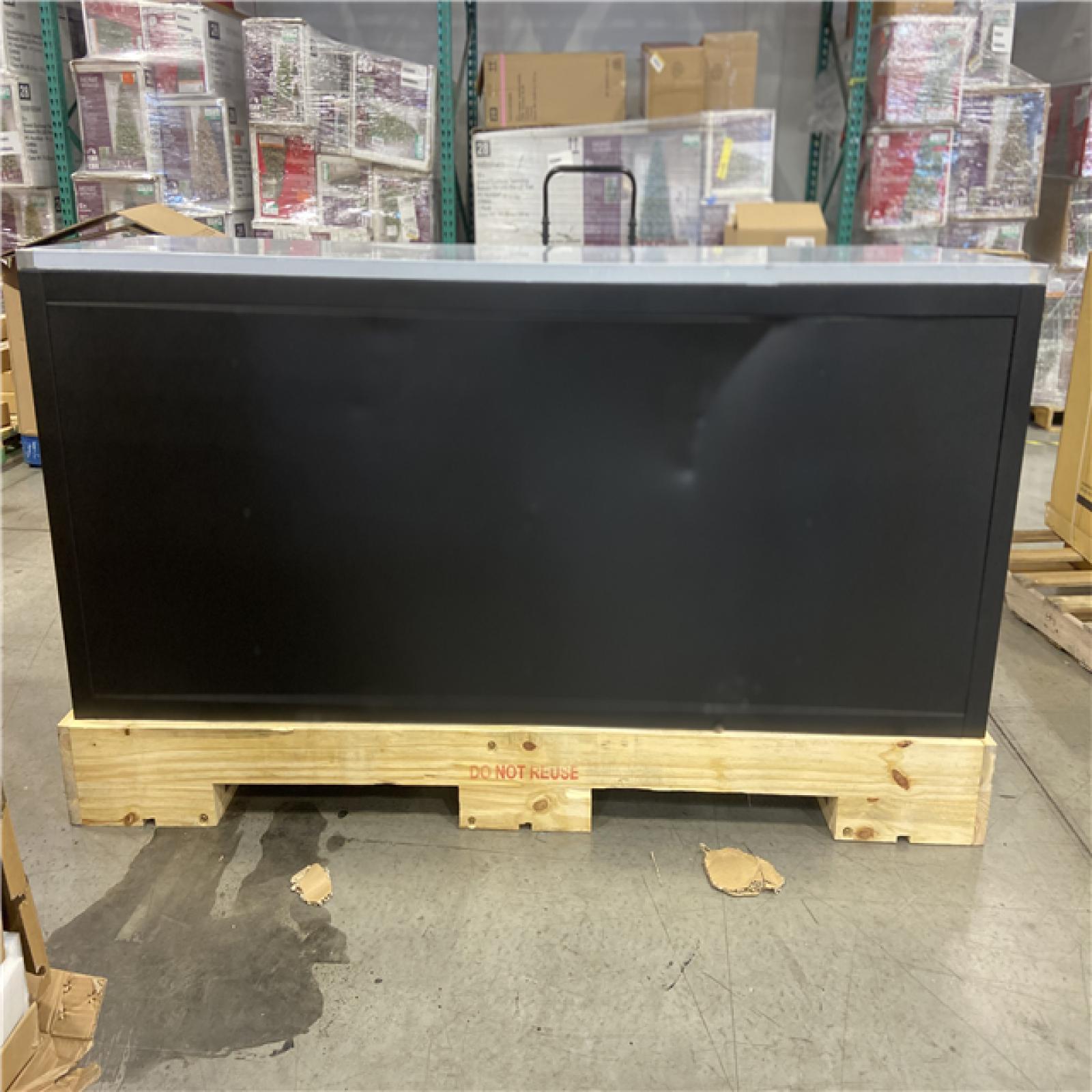 DALLAS LOCATION - Tool Storage 84 in. W x 24 in. D Heavy Duty Mobile Workbench Tool Chest with Stainless Steel Work Top in Matte Black