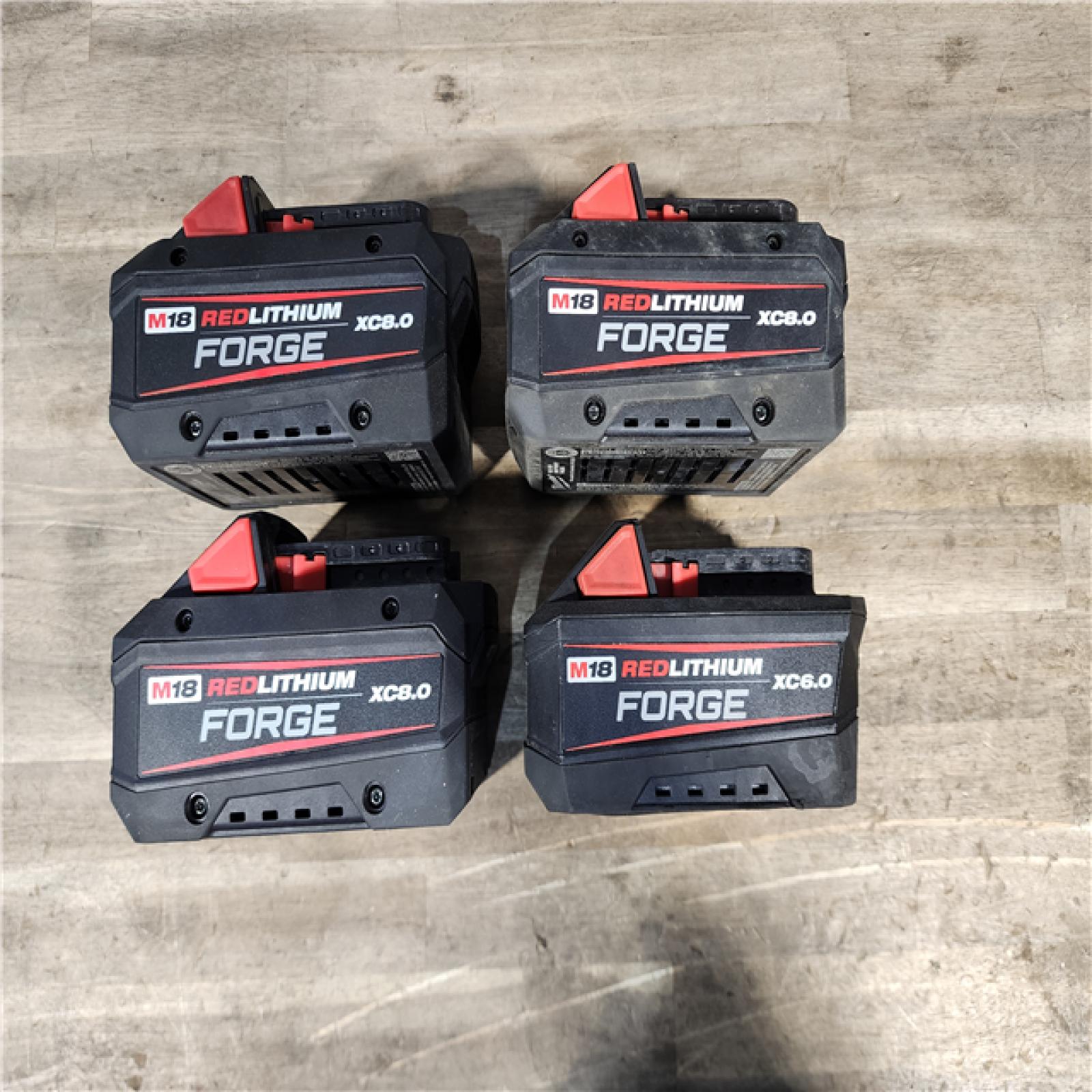 HOUSTON LOCATION - AS-IS MILWAUKEE FORGE BATTERY PACK QTY - 4