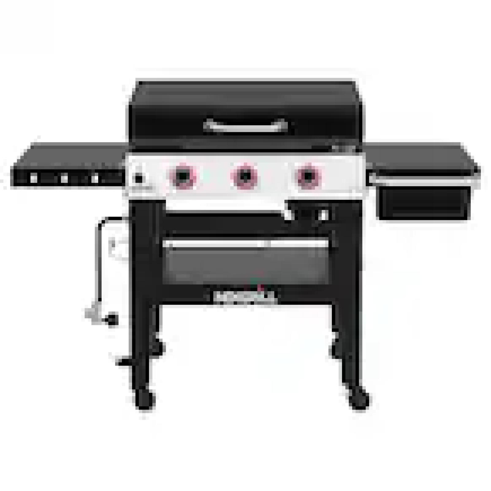 Phoenix Location Appears NEW Nexgrill Daytona 3-Burner Propane Gas Grill 30 in. Flat Top Griddle in Black with Lid