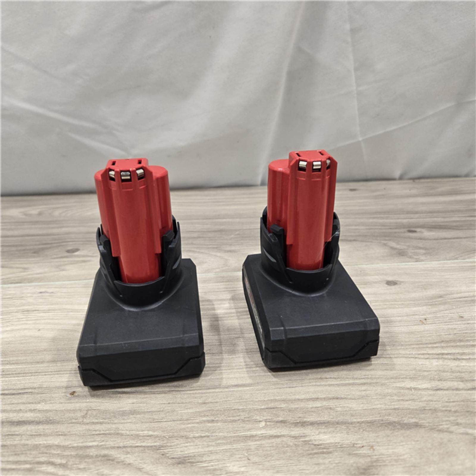 AS-IS Milwaukee M12 12V Lithium-Ion XC High Output 5.0 Ah Battery Pack (2-Pack) Starter Kit