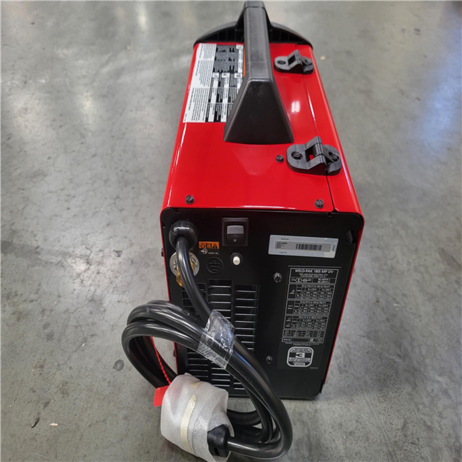 CALIFORNIA NEW LINCOLN ELECTRIC 180 I MP DV WELD-PAK