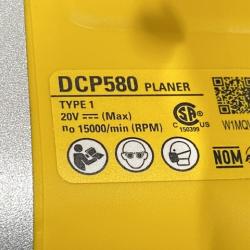 AS-IS DEWALT 20V MAX XR Cordless Brushless 3-1/4 in. Planer (Tool Only)