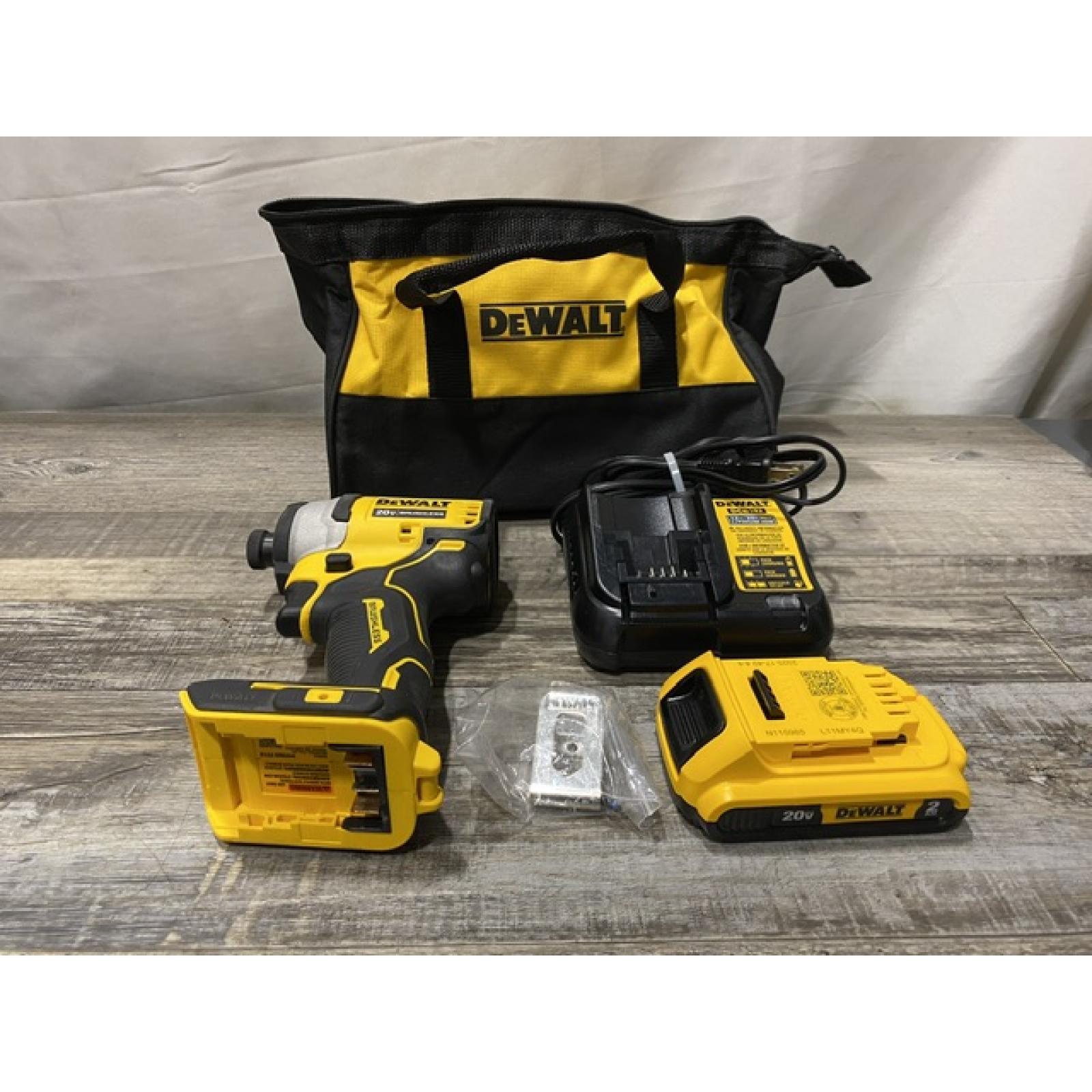 AS-IS DEWALT Atomic 20V Max Lithium-Ion Brushless Cordless Compact 1/4 in. Impact Driver Kit