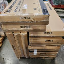 Phoenix NEW FLEXIMOUNTS 24 in. x 48 in. Heavy Duty Wall Shelf with Brackets in Black Pallet (12 Total (Retail Value $140 Each)