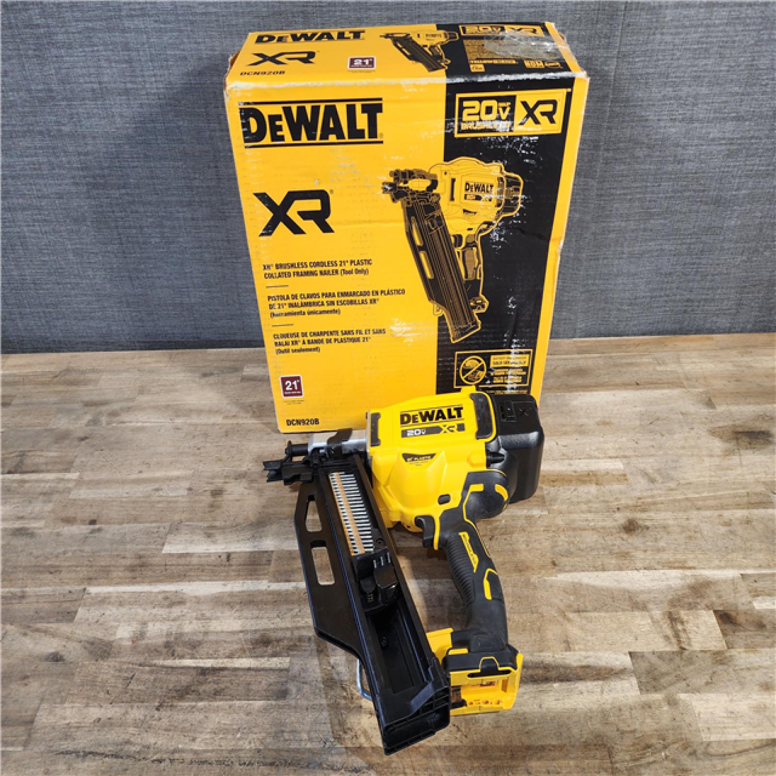 HOUSTON LOCATION - AS-IS DEWALT 20-Volt 21° Cordless Framing Nailer (Tool-Only)