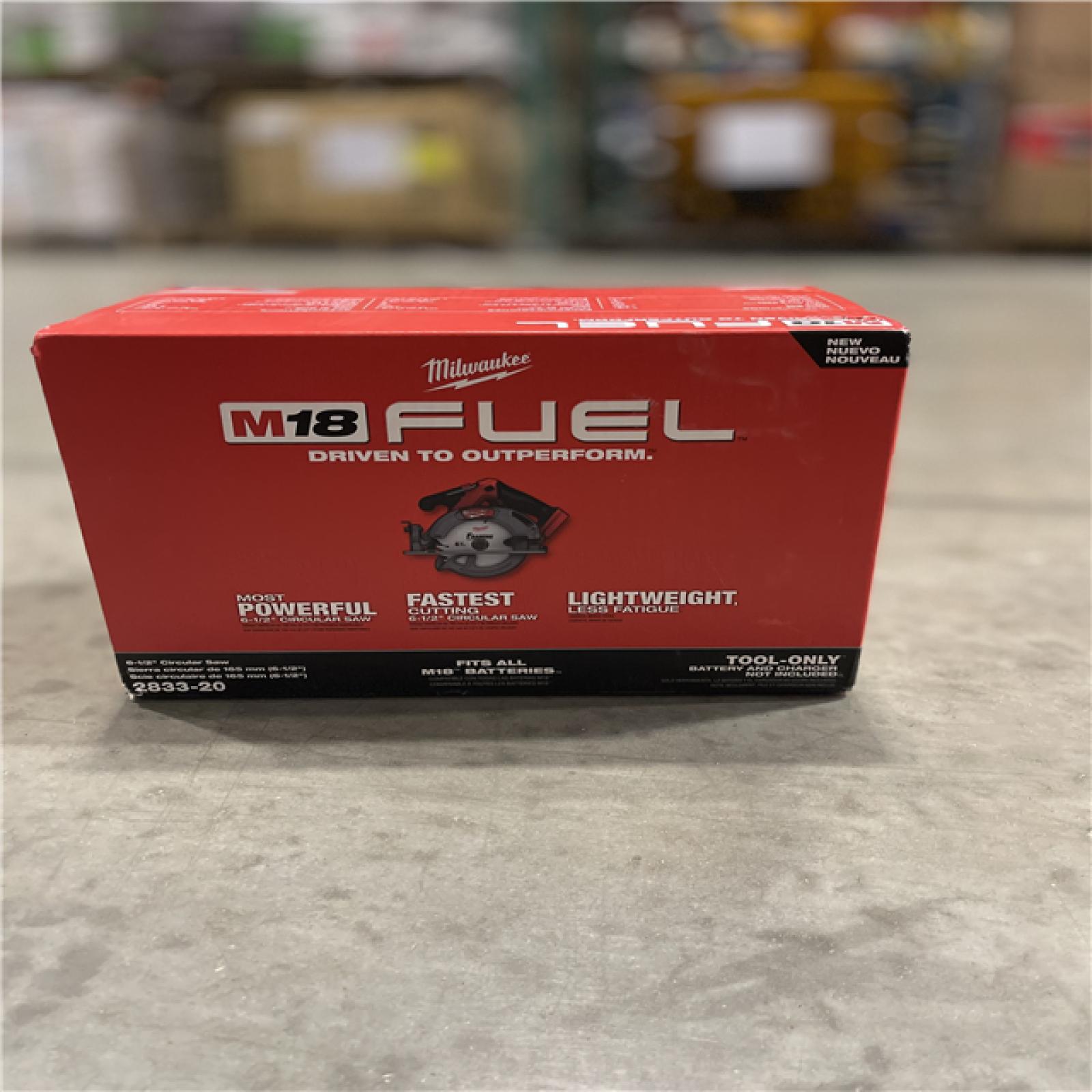 DALLAS LOCATION- NEW!- Milwaukee FUEL 18V Lithium-Ion Brushless Cordless 6-1/2 in. Circular Saw (Tool-Only)